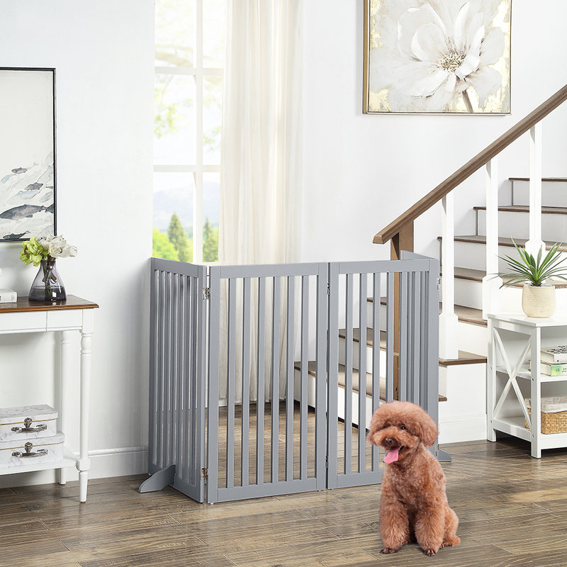 Archie & Oscar™ Huxley Wooden Free Standing Pet Gate & Reviews Wayfair